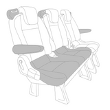 'PSC' Ford Transit Custom Tourneo 2018-2023 Compatible Seat Covers Tailored