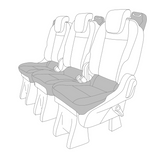 'PSC' Ford Transit Custom Tourneo 2018-2023 Compatible Seat Covers Tailored