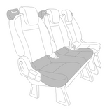 'PSC' Ford Transit Custom Tourneo 2018-2023 Compatible Seat Covers Tailored
