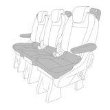'PSC' Ford Transit Custom Tourneo 2018-2023 Compatible Seat Covers Tailored