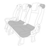 'PSC' Ford Transit Custom Tourneo 2018-2023 Compatible Seat Covers Tailored