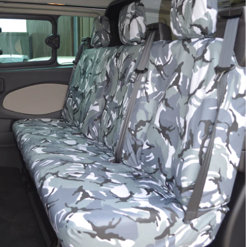 Streetwize Tailored Heavy Duty Waterproof Seat Covers For Ford Transit Custom Van 2013+ – Full Front Set (Black)