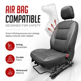 Car Seat Covers Leatherette & Memory Foam Front Pair