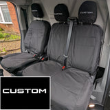'Custom' Embroidery Ford Transit Custom 2013-2023 & 2023+ Compatible Seat Covers