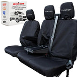 'Custom' Embroidery Ford Transit Custom 2013-2023 & 2023+ Compatible Seat Covers