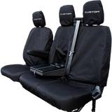 'Custom' Embroidery Ford Transit Custom 2013-2023 & 2023+ Compatible Seat Covers