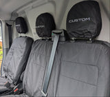 'Custom' Embroidery Ford Transit Custom 2013-2023 & 2023+ Compatible Seat Covers