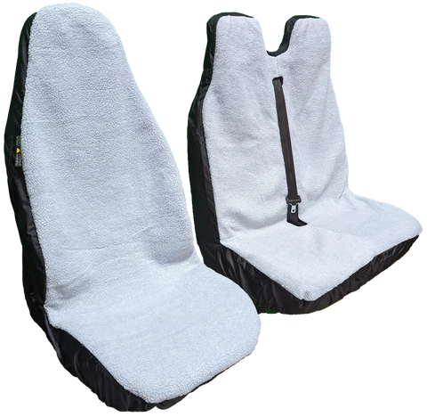 Fluffy Waterproof Seat Covers to fit VW Transporter T5 T6 T6.1