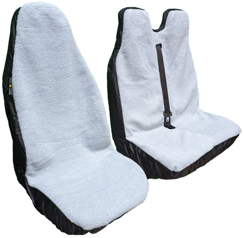 //Fluffy Waterproof Seat Covers to fit Ford Transit Custom 2023 Onwards//