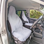 //Fluffy Waterproof Seat Covers to fit Ford Transit Custom 2023 Onwards//