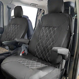 Car Seat Covers Leatherette Diamond Stitch Front Pair