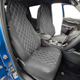 Car & Van Seat Covers Leather Style Front Pair