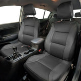 Car Seat Covers Leatherette & Memory Foam Front Pair