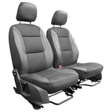 Car Seat Covers Leatherette & Memory Foam Front Pair