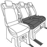 'PSC' Ford Custom Kombi / Tourneo Seat Covers 2023+ | Waterproof Tailored Fit
