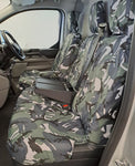 Ford Transit Custom 2023+ Compatible Seat Covers Camo Print by HDC