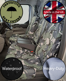 'PSC' Ford Transit Custom 2023+ Compatible Seat Covers Camo Print