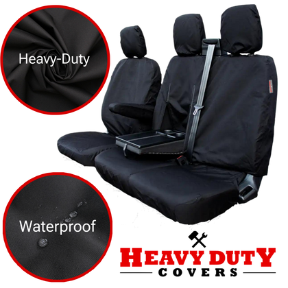 'Heavy Duty Covers' Ford Transit Custom 2013-2023 Compatible Seat Covers Tailored