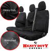 'Heavy Duty Covers' Ford Transit Custom 2023+ Compatible Seat Covers Tailored