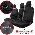 'Heavy Duty Covers' Ford Transit Custom 2023+ Compatible Seat Covers Tailored