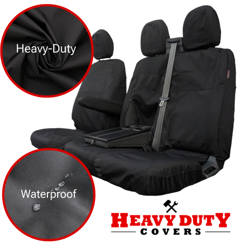 'Heavy Duty Covers' Ford Transit Custom 2023+ Compatible Seat Covers Tailored