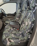 Ford Transit Custom 2023+ Compatible Seat Covers Camo Print by HDC
