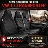 'Heavy Duty Covers' Universal Fit VW T7 Transporter 2025+ Compatible Seat Covers