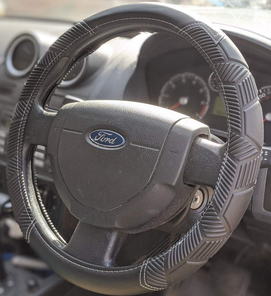 STEERING WHEEL COVER designed to fit the Ford Transit Custom