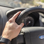 //STEERING WHEEL COVER designed to fit the Ford Transit Custom 2013-2023//