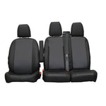 //Custom to Fit Ford Transit CUSTOM 2013-2023 Seat Covers LUXURY LEATHERETTE Town & Country//