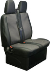 //Custom to Fit Ford Transit CUSTOM 2013-2023 Seat Covers LUXURY LEATHERETTE Town & Country//