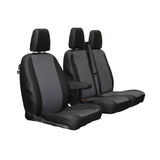 //Custom to Fit Ford Transit CUSTOM 2013-2023 Seat Covers LUXURY LEATHERETTE Town & Country//