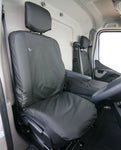 Front Seat Cover Set - Double Seat Has Split Base for Under Seat Storage