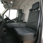 Front Seat Cover Set - Double Seat Has Split Base for Under Seat Storage