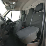 Front Seat Cover Set - Double Seat Has Split Base for Under Seat Storage