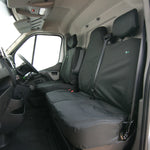 Front Seat Cover Set - Double Seat Has Split Base for Under Seat Storage
